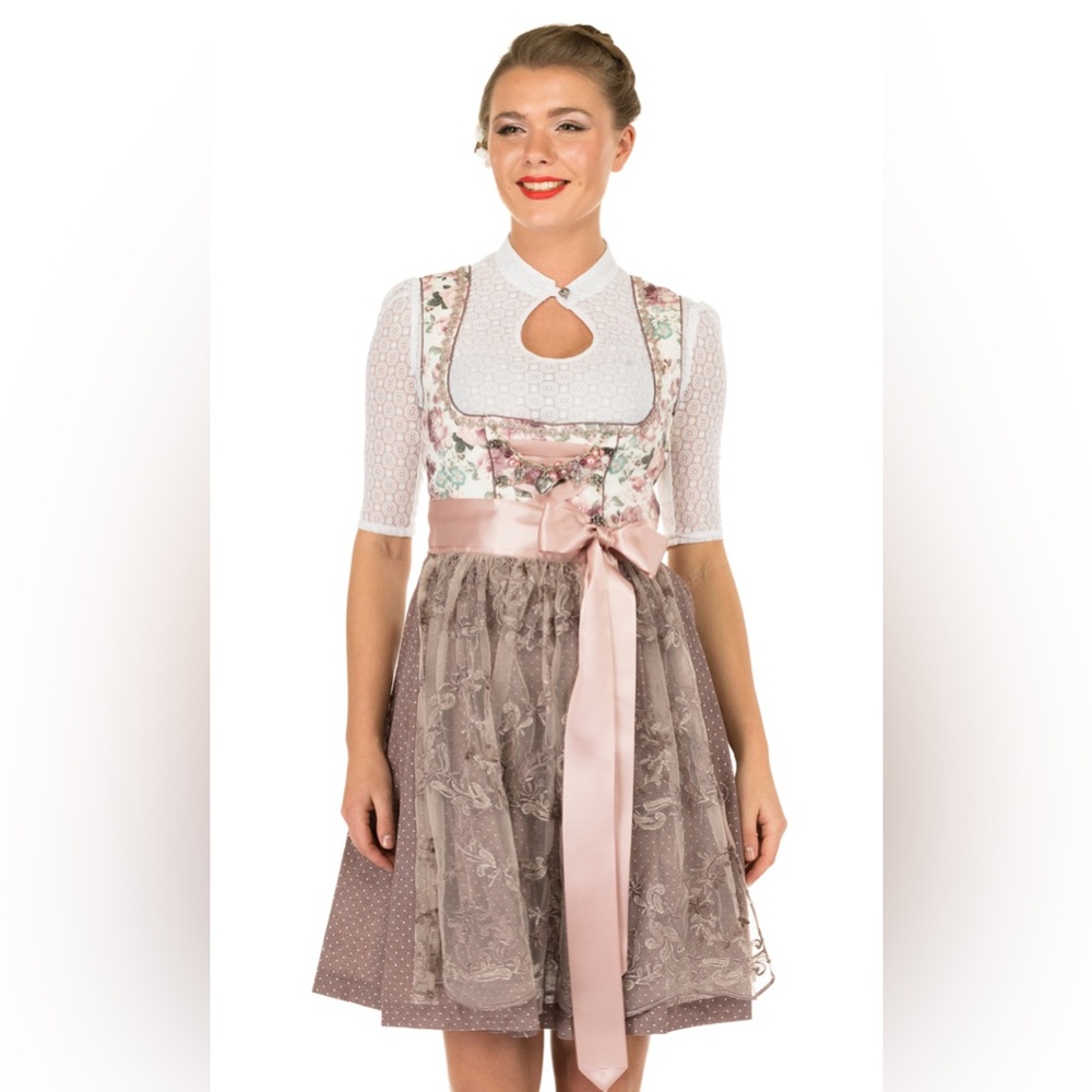 Women’s Cottagecore October Fest floral Corset Dress NWTS costume